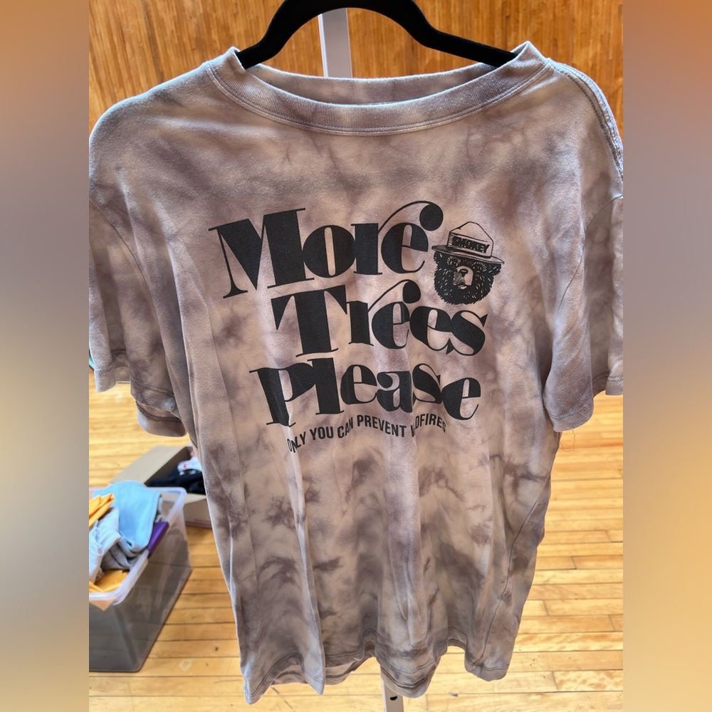 Gray Tie-Dye Short Sleeve Tee